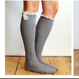 Grey Boot Socks